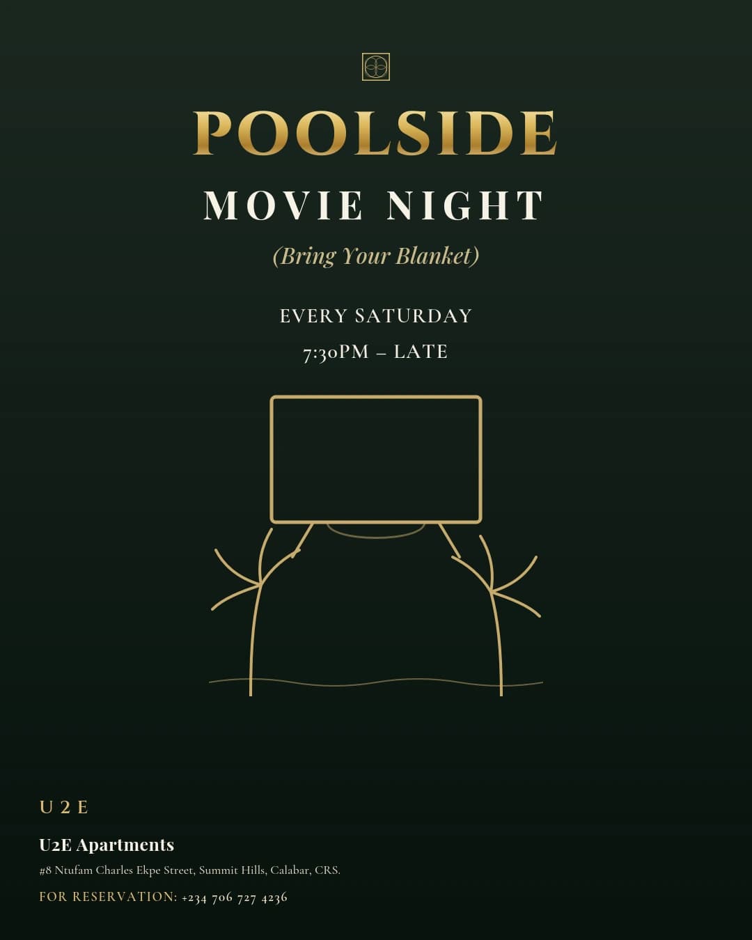 Poolside Movie Night