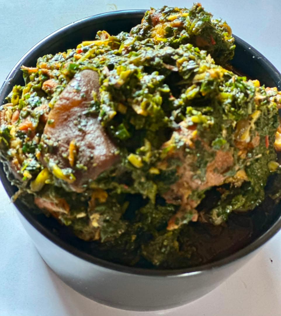 Vegetable Soup with Garri/Fufu/Semovita/Wheat